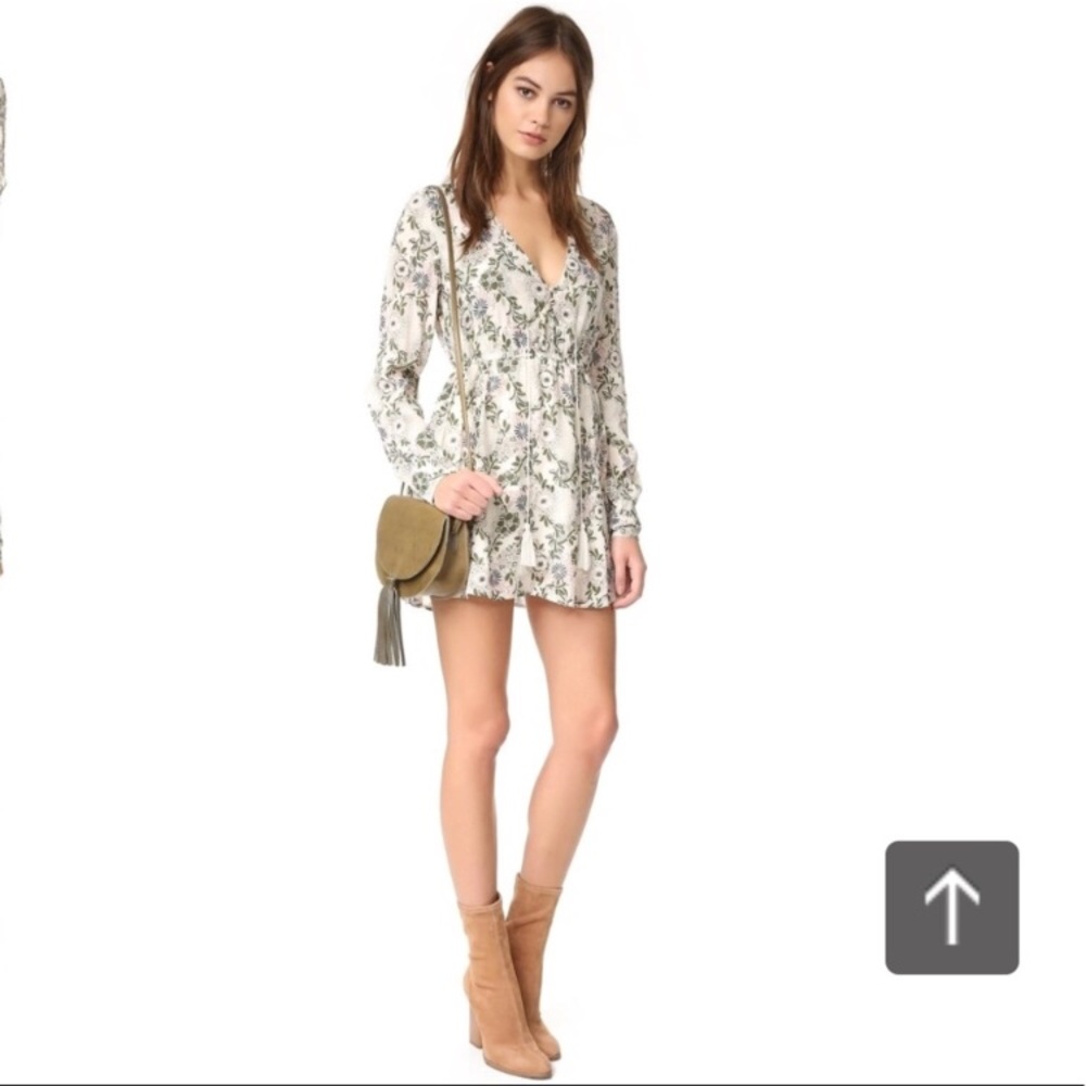 Free people floral mini dress